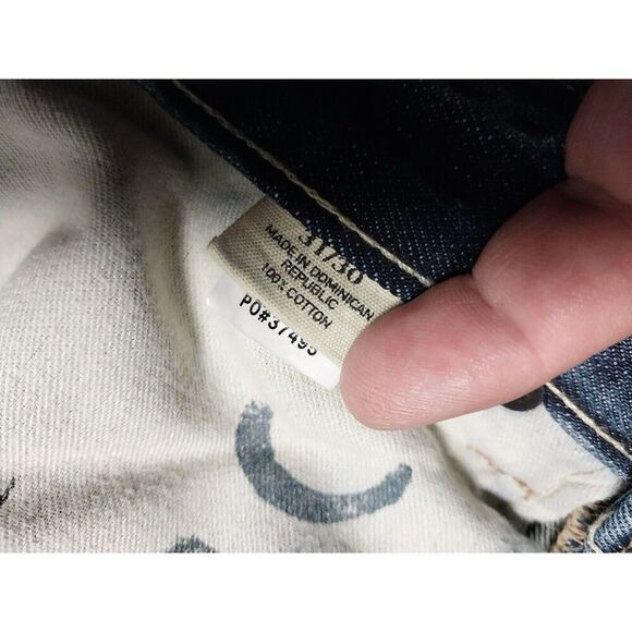 Polo Ralph Lauren Jeans Mens 33x25 Blue 867 Classic Fit Tag 31x30 - Picture 6 of 8